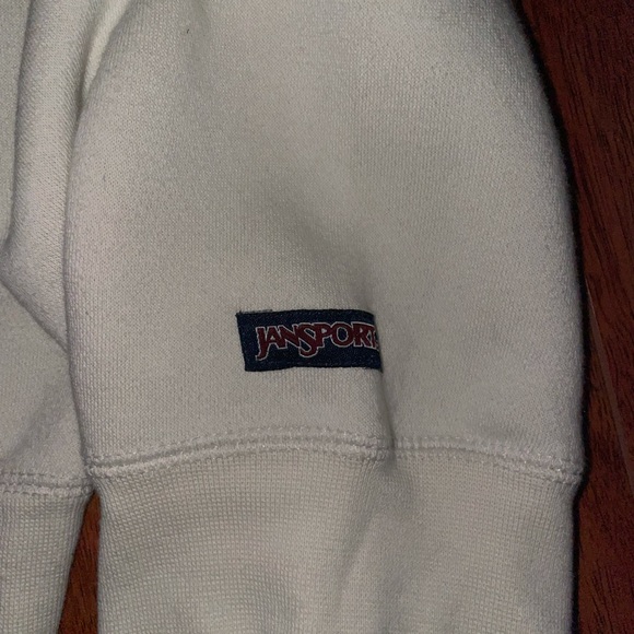 University of Kansas Sweatshirt Cream 2XL - Picture 6 of 6